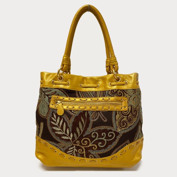 Fiore by Isabella Fiore Gold Corduroy Bag - Picture 11 of 11